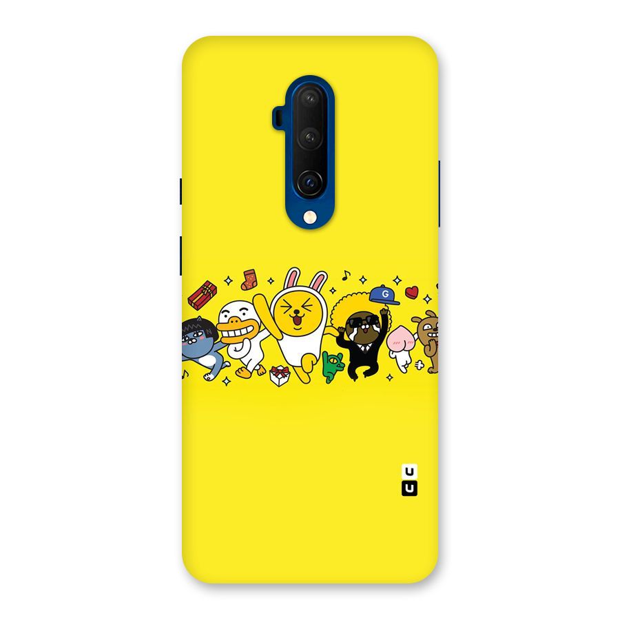 Yellow Friends Back Case for OnePlus 7T Pro