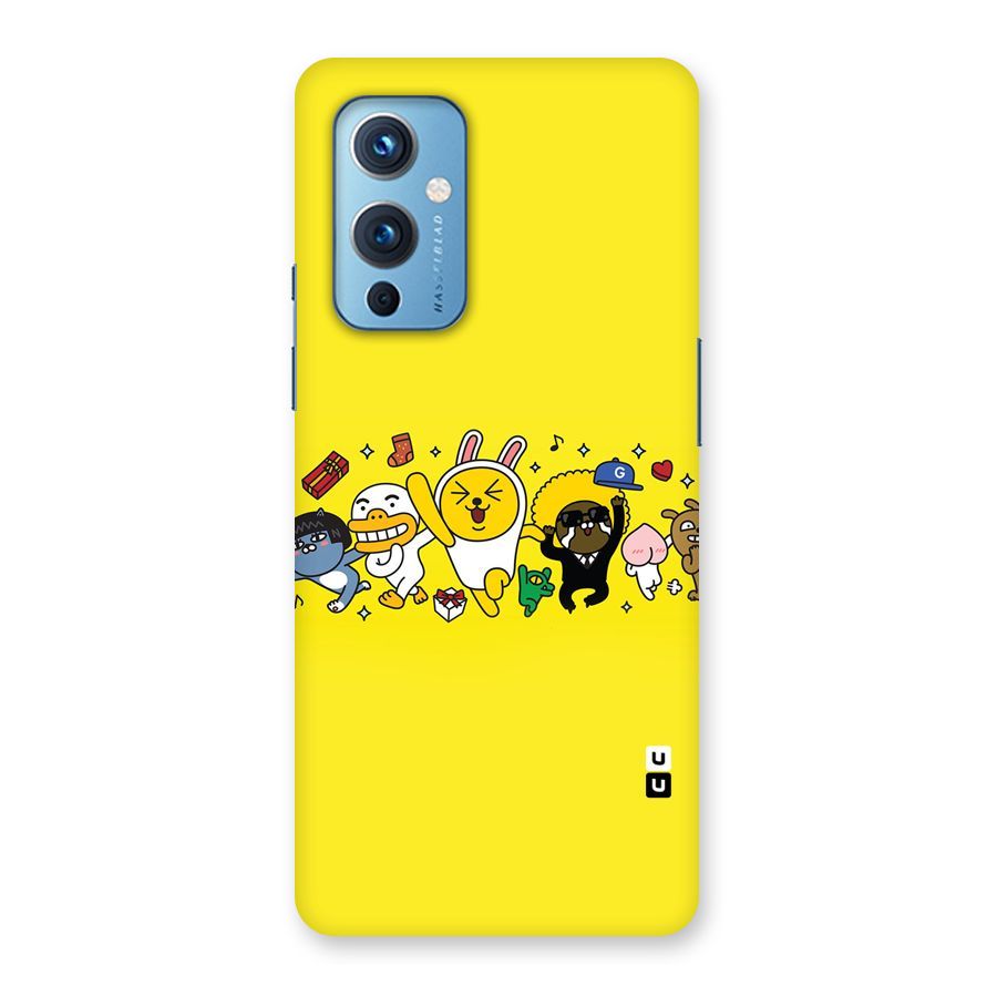 Yellow Friends Back Case for OnePlus 9