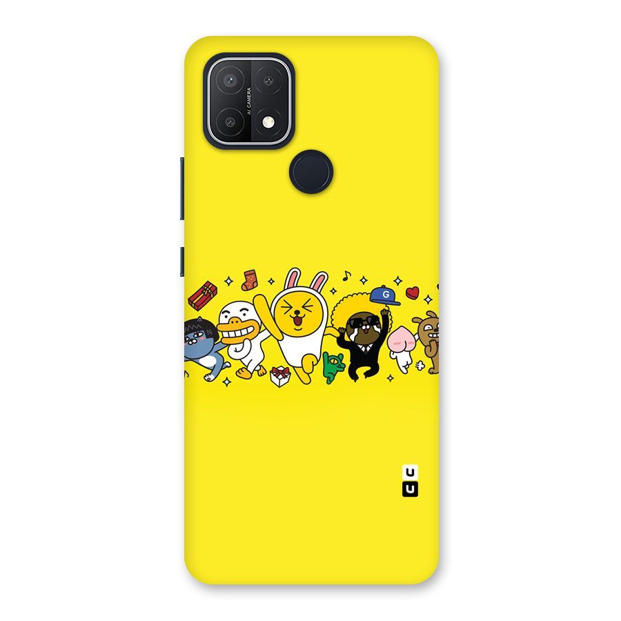 Yellow Friends Back Case for Oppo A15