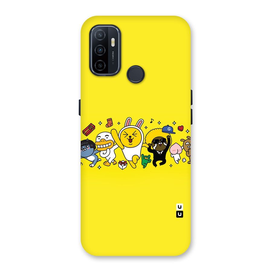 Yellow Friends Back Case for Oppo A32