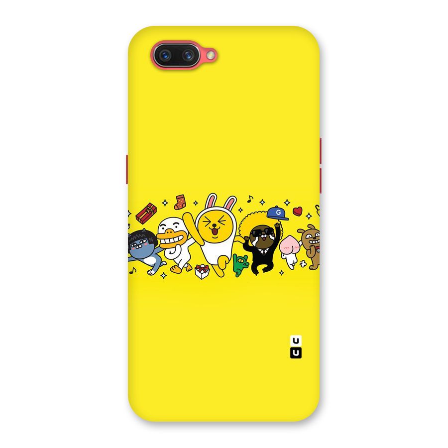 Yellow Friends Back Case for Oppo A3s