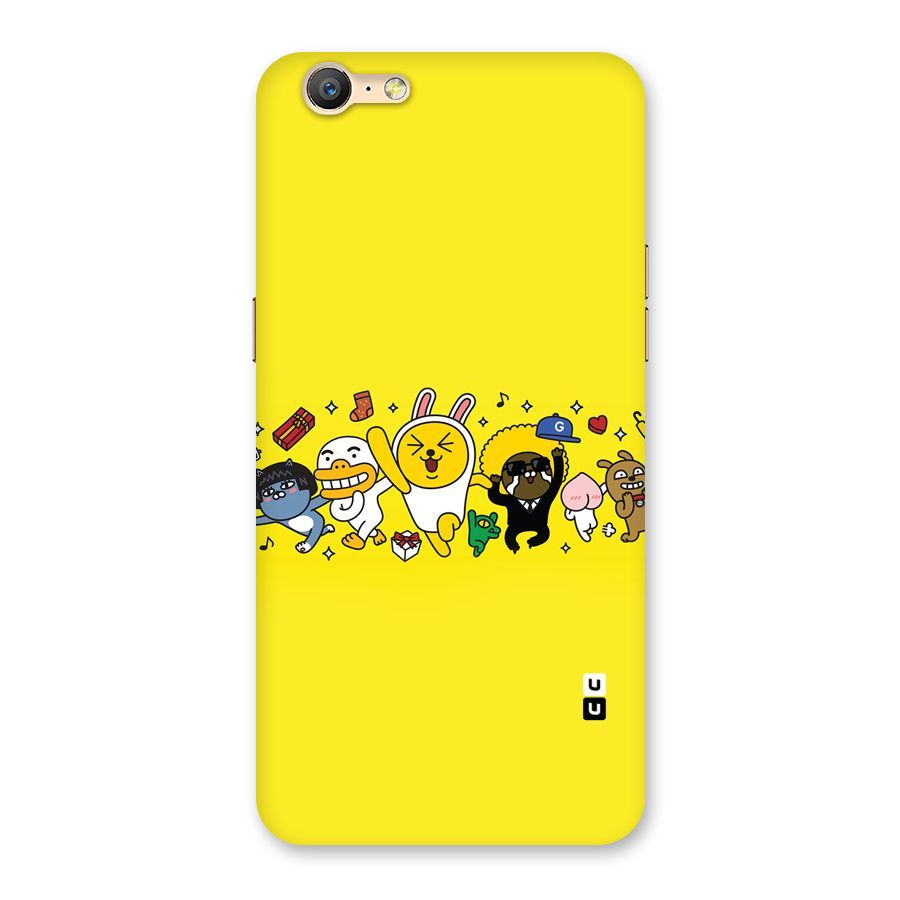 Yellow Friends Back Case for Oppo A57