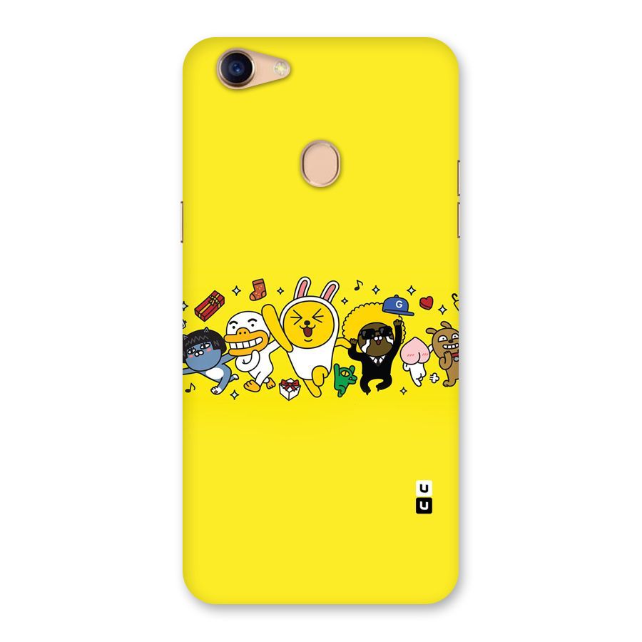 Yellow Friends Back Case for Oppo F5