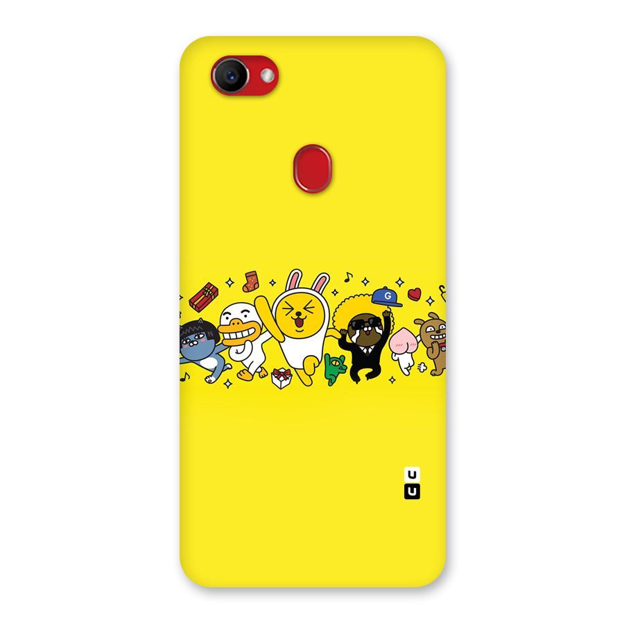 Yellow Friends Back Case for Oppo F7