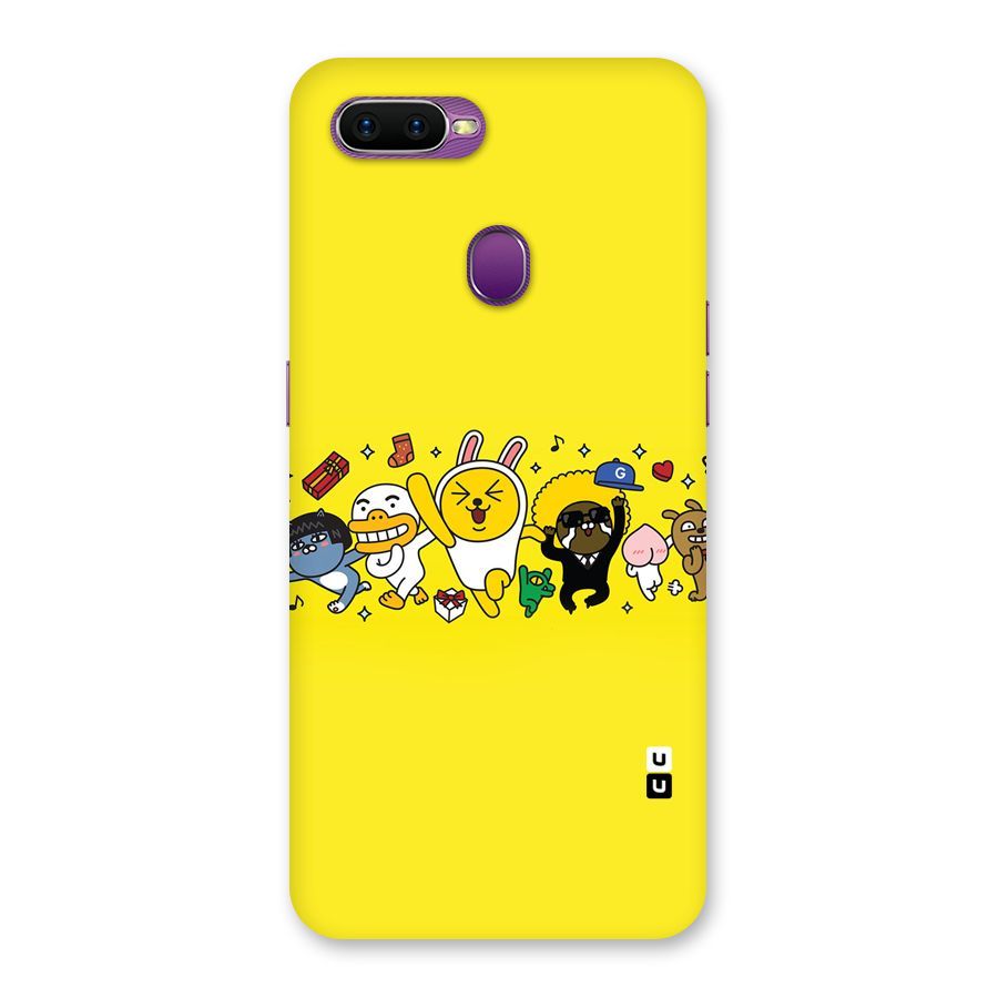Yellow Friends Back Case for Oppo F9