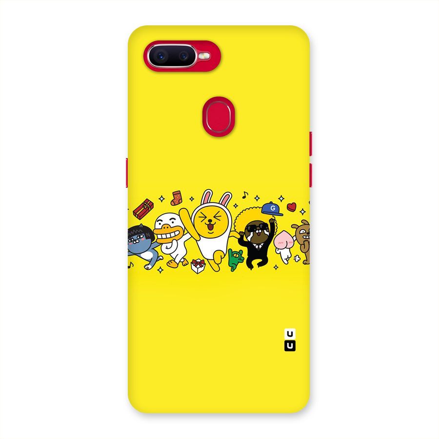 Yellow Friends Back Case for Oppo F9 Pro