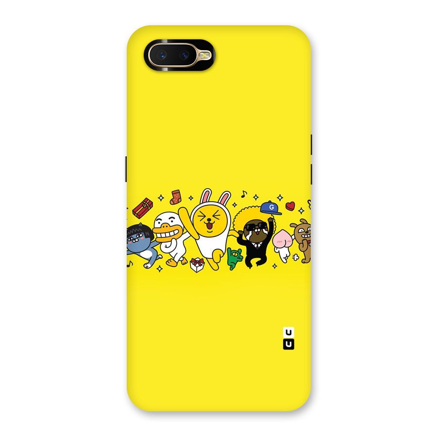 Yellow Friends Back Case for Oppo K1