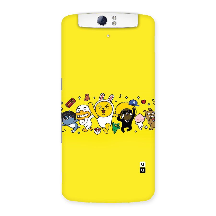 Yellow Friends Back Case for Oppo N1