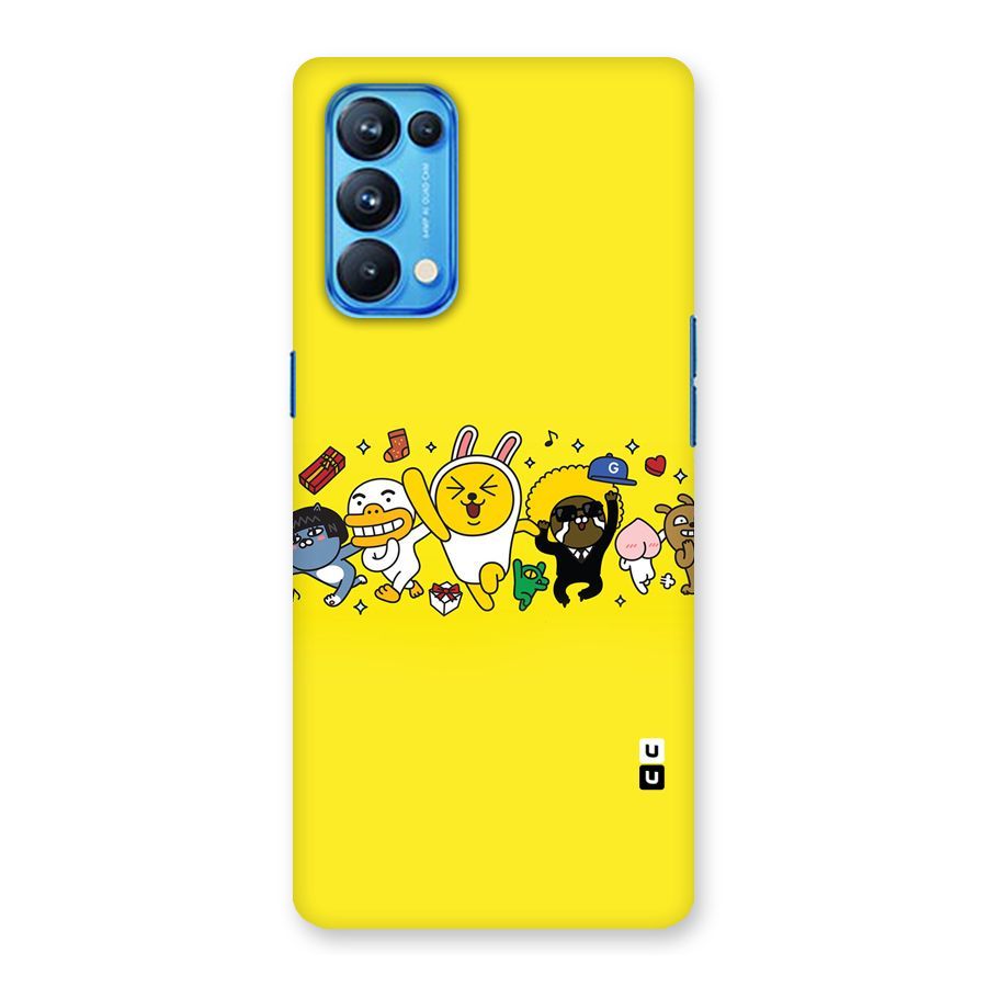 Yellow Friends Back Case for Oppo Reno5 Pro 5G