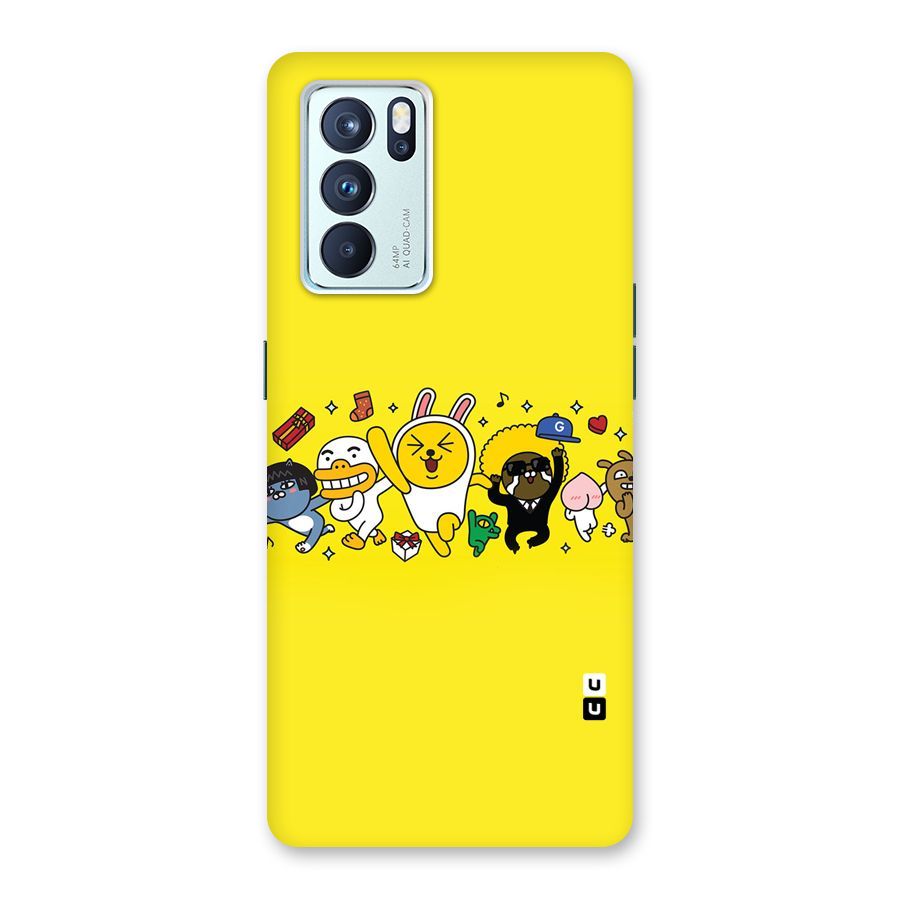 Yellow Friends Back Case for Oppo Reno6 Pro 5G