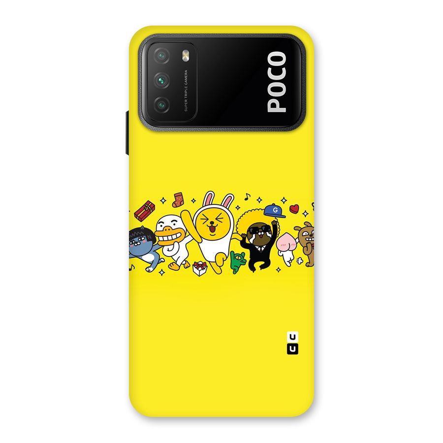 Yellow Friends Back Case for Poco M3