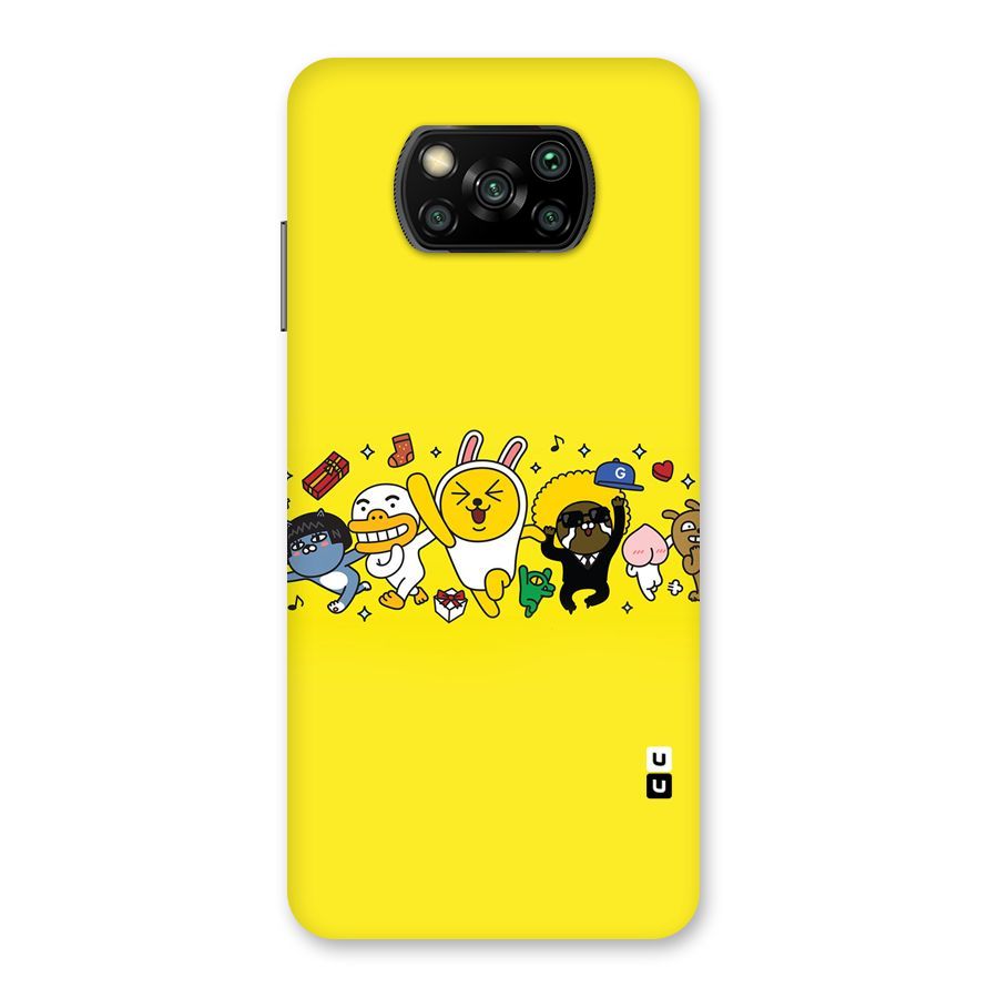 Yellow Friends Back Case for Poco X3