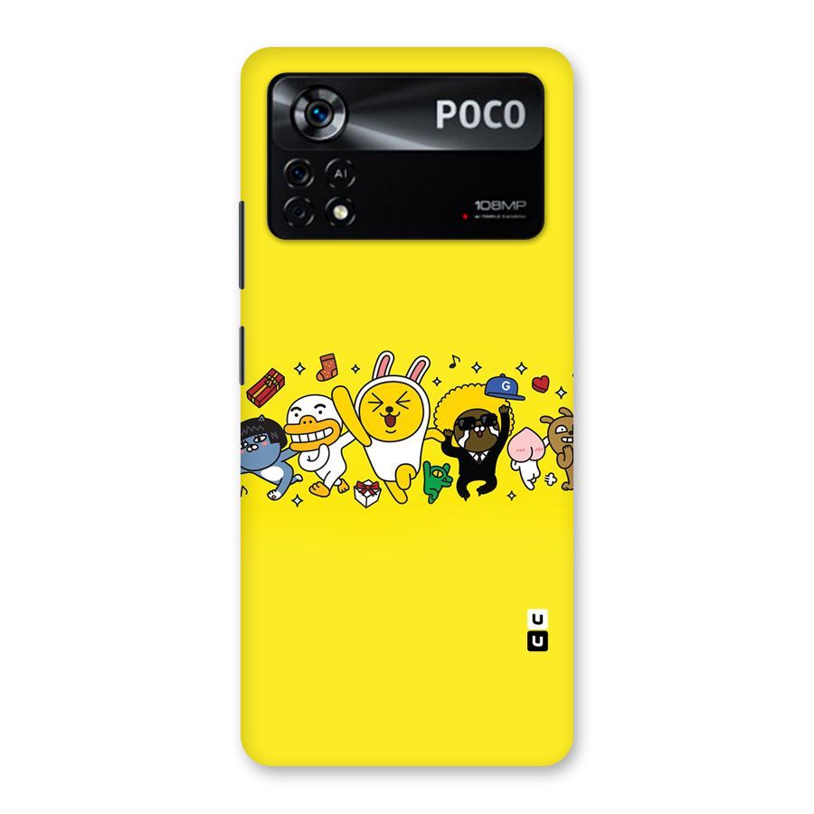 Yellow Friends Back Case for Poco X4 Pro 5G