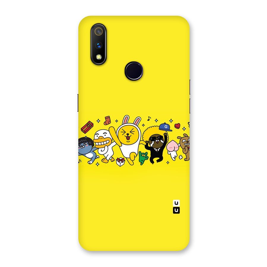 Yellow Friends Back Case for Realme 3 Pro
