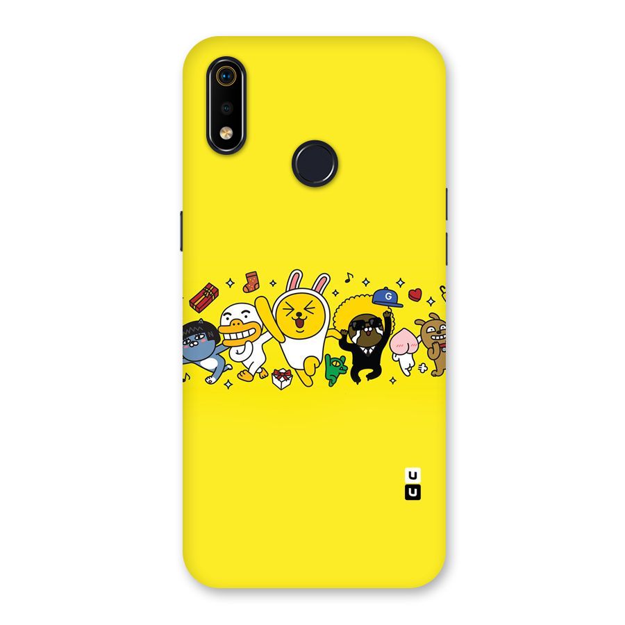 Yellow Friends Back Case for Realme 3i