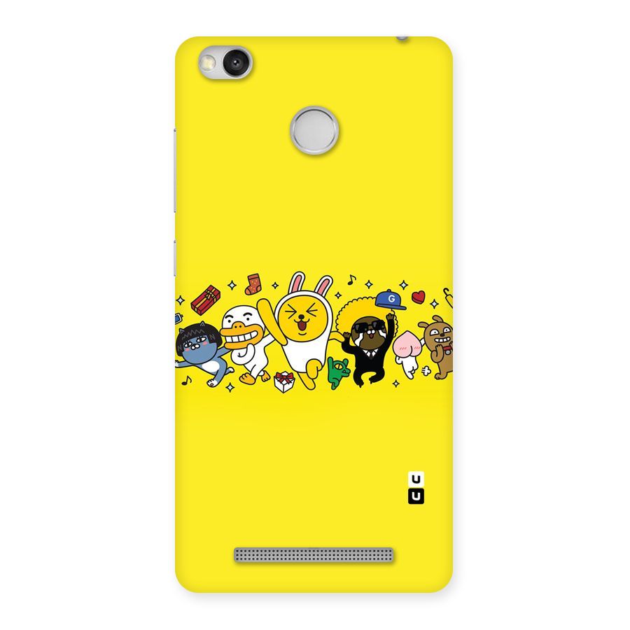 Yellow Friends Back Case for Redmi 3S Prime