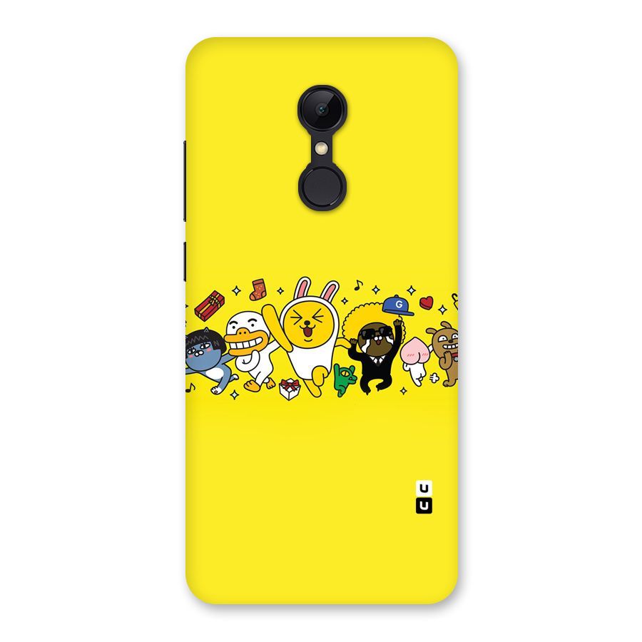 Yellow Friends Back Case for Redmi 5