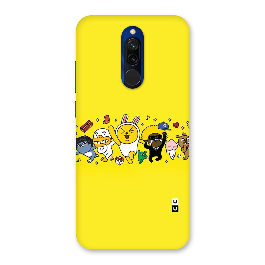 Yellow Friends Back Case for Redmi 8
