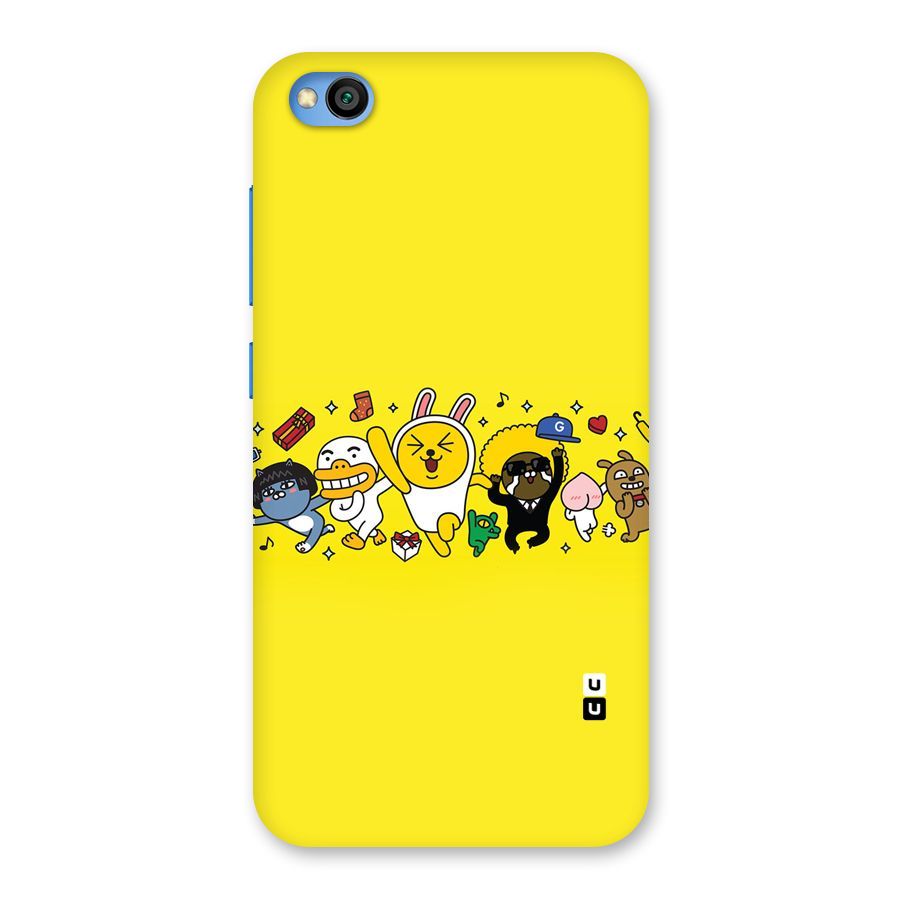 Yellow Friends Back Case for Redmi Go