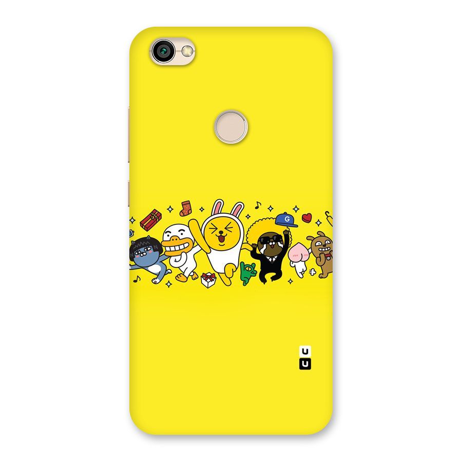 Yellow Friends Back Case for Redmi Y1 2017