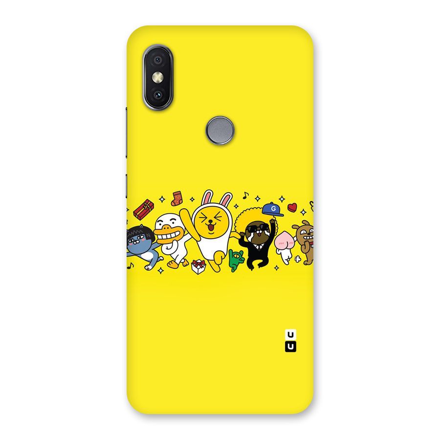 Yellow Friends Back Case for Redmi Y2