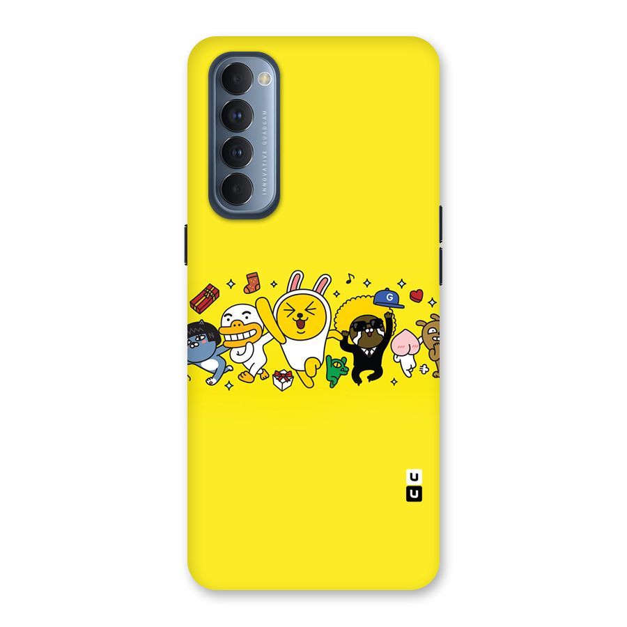 Yellow Friends Back Case for Reno4 Pro