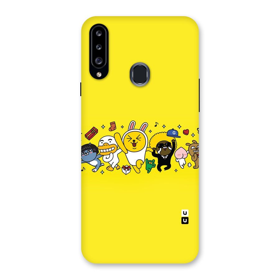 Yellow Friends Back Case for Samsung Galaxy A20s