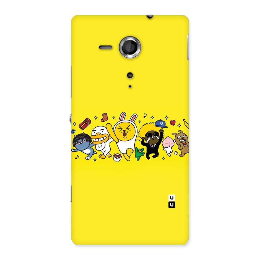 Yellow Friends Back Case for Sony Xperia SP