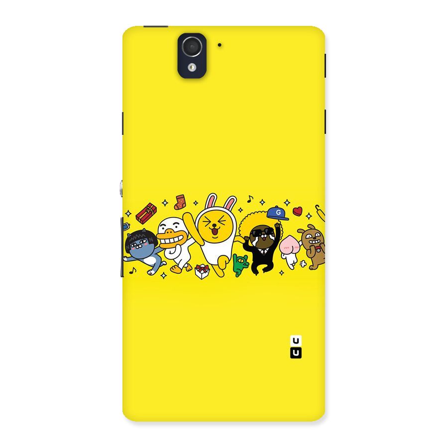 Yellow Friends Back Case for Sony Xperia Z