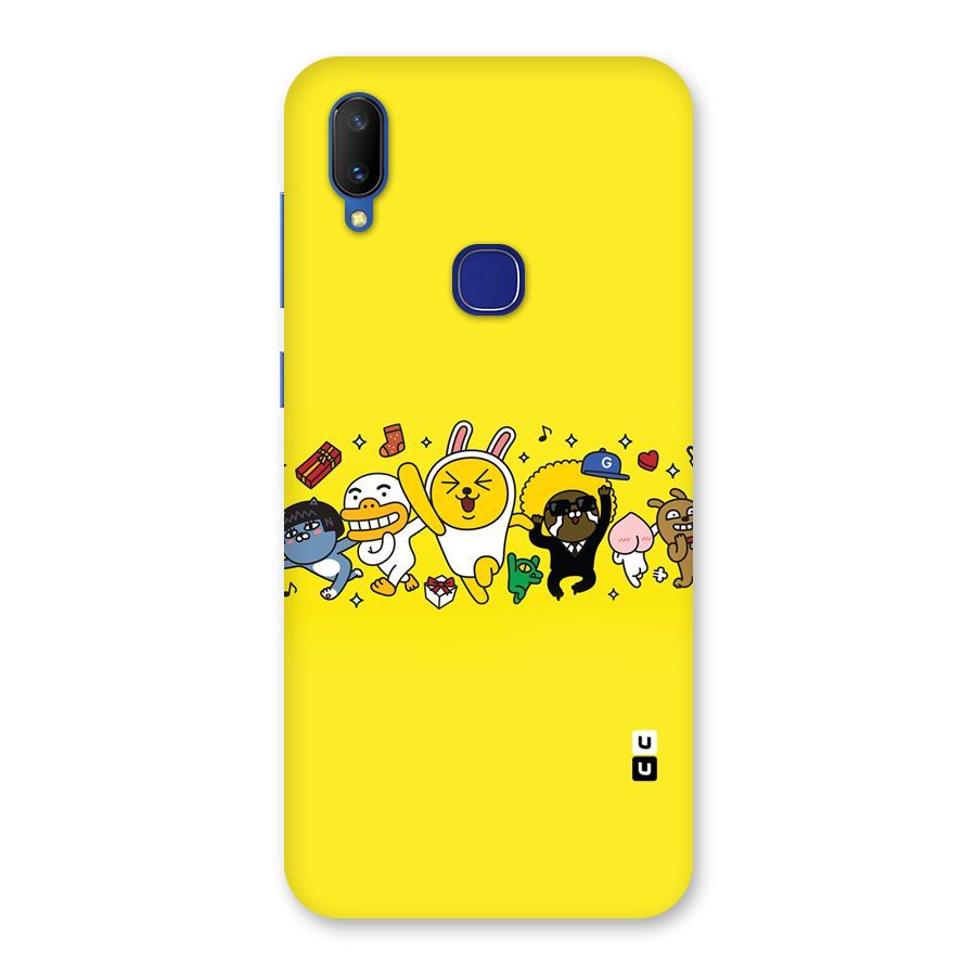 Yellow Friends Back Case for Vivo V11