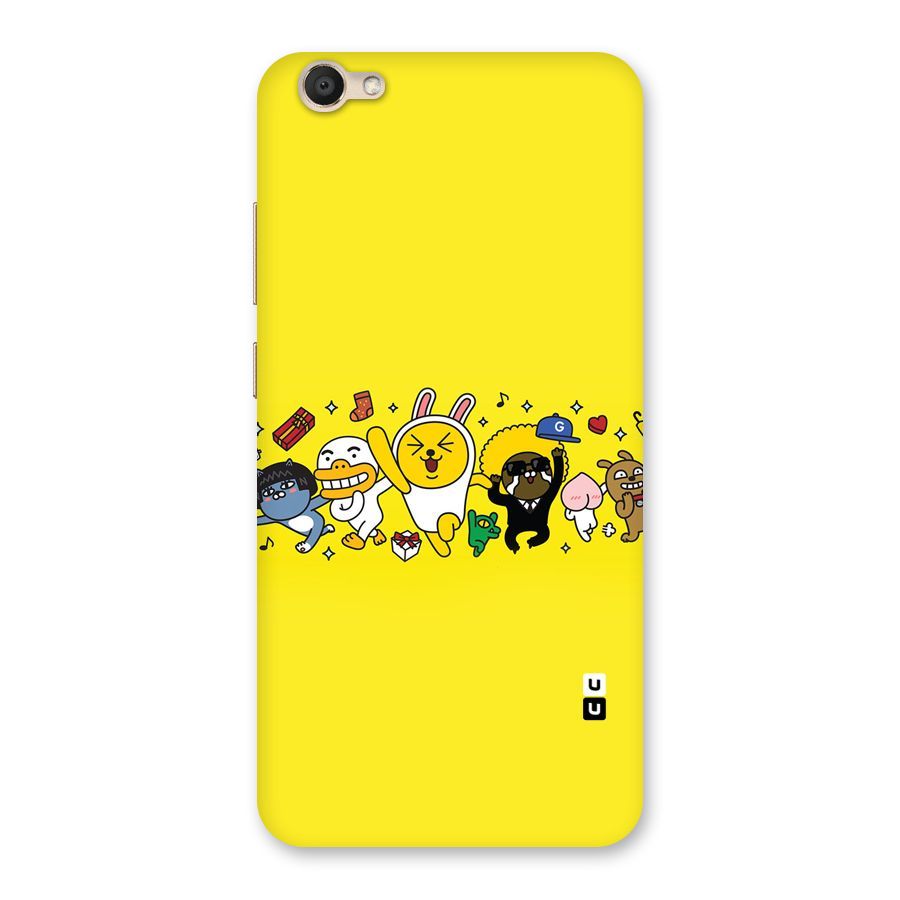 Yellow Friends Back Case for Vivo V5