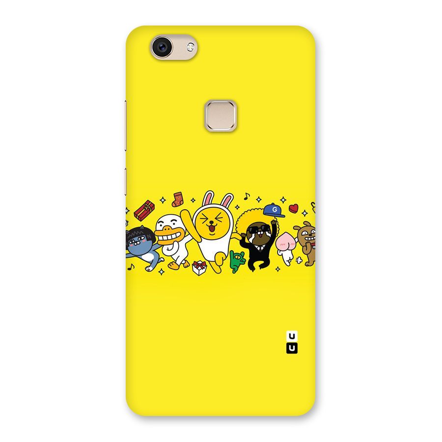 Yellow Friends Back Case for Vivo V7
