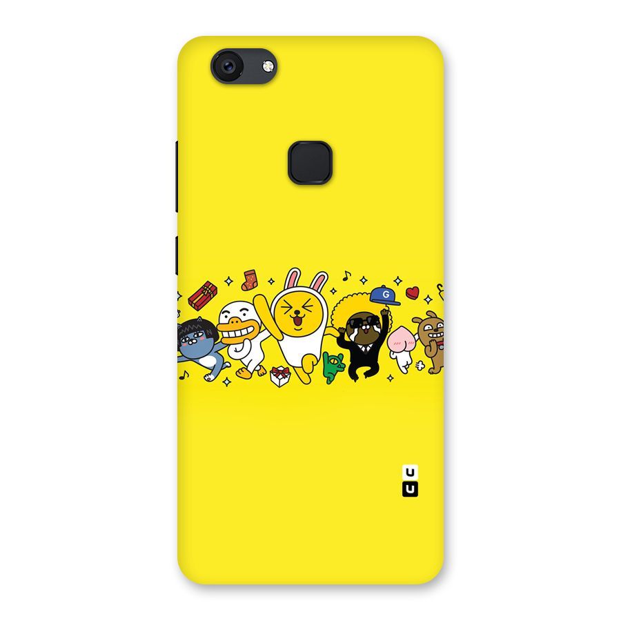 Yellow Friends Back Case for Vivo V7 Plus