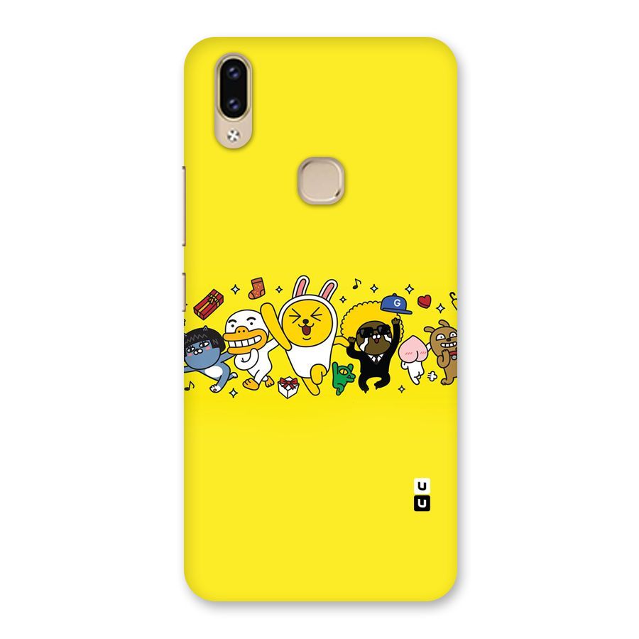 Yellow Friends Back Case for Vivo V9 Youth