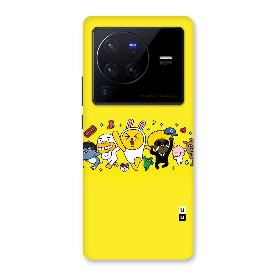 Yellow Friends Back Case for Vivo X80 Pro