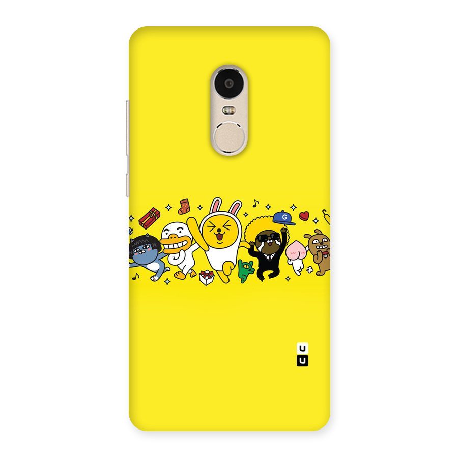 Yellow Friends Back Case for Xiaomi Redmi Note 4