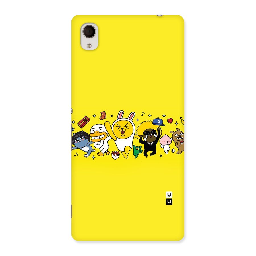 Yellow Friends Back Case for Xperia M4 Aqua