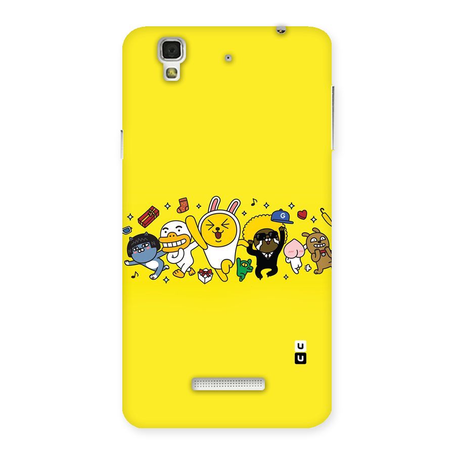 Yellow Friends Back Case for Yu Yureka