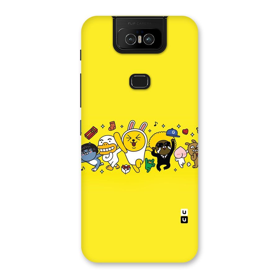 Yellow Friends Back Case for Zenfone 6z
