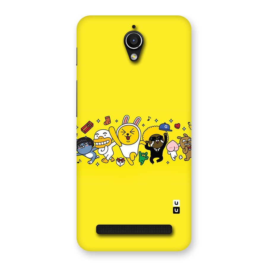 Yellow Friends Back Case for Zenfone Go