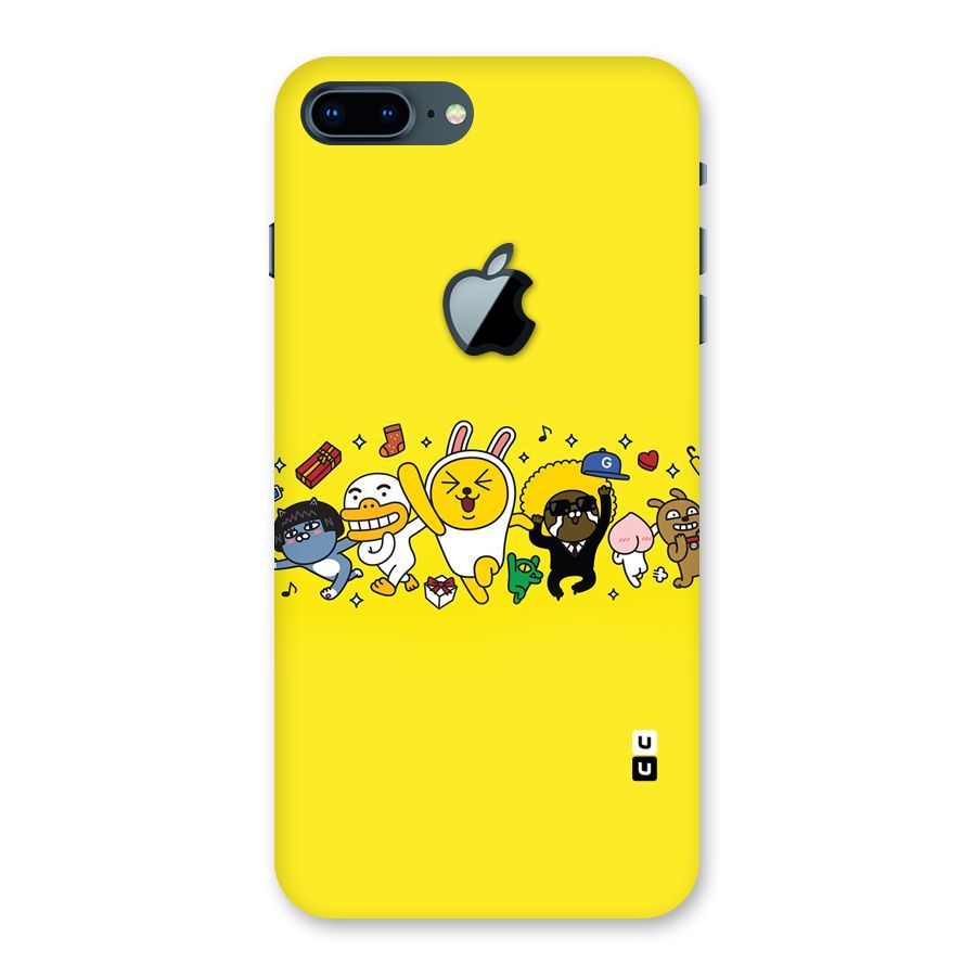 Yellow Friends Back Case for iPhone 7 Plus Apple Cut
