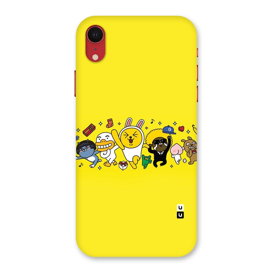 Yellow Friends Back Case for iPhone XR