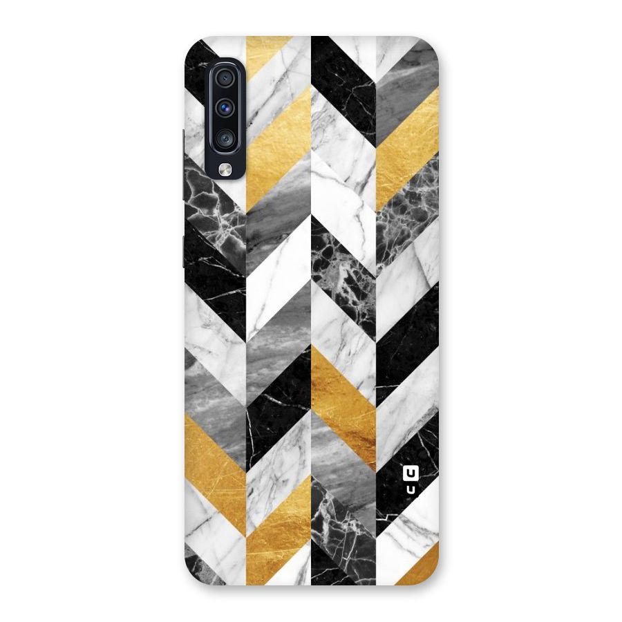 Yellow Grey Marble Back Case for Galaxy A70