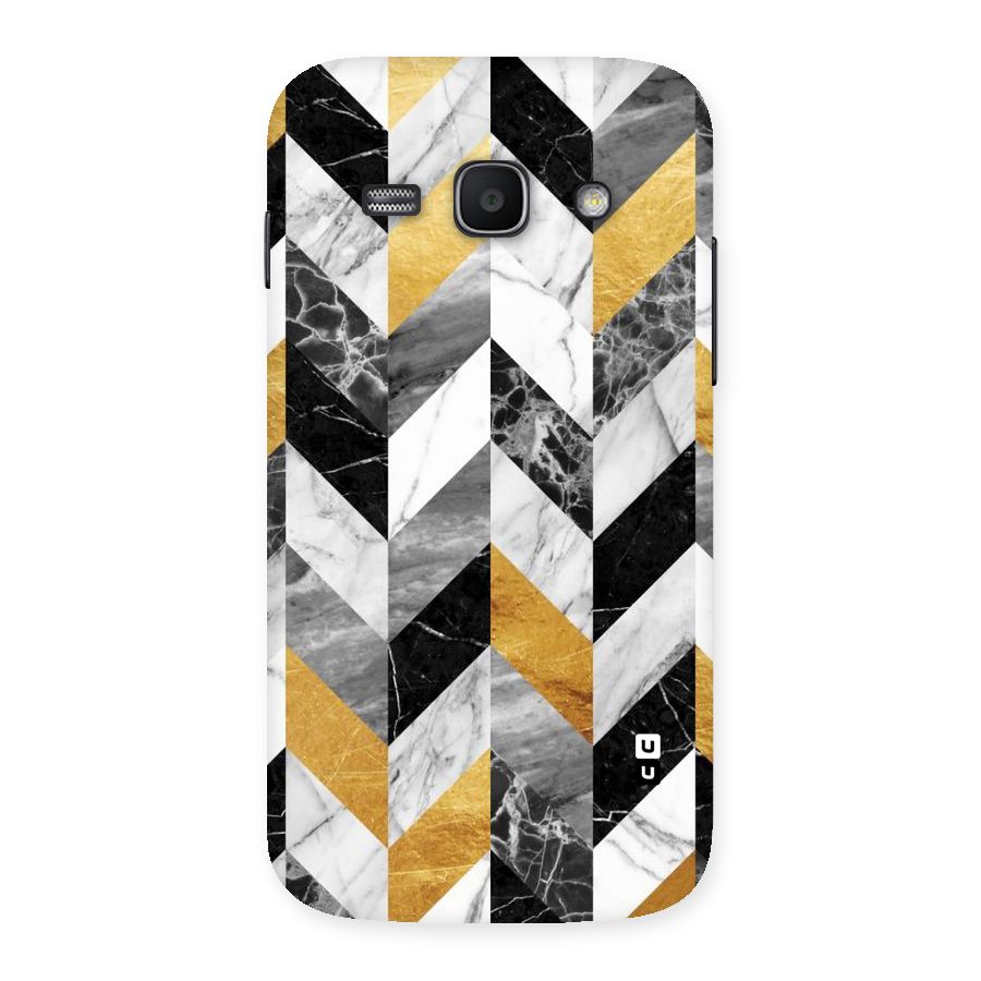 Yellow Grey Marble Back Case for Galaxy Ace 3