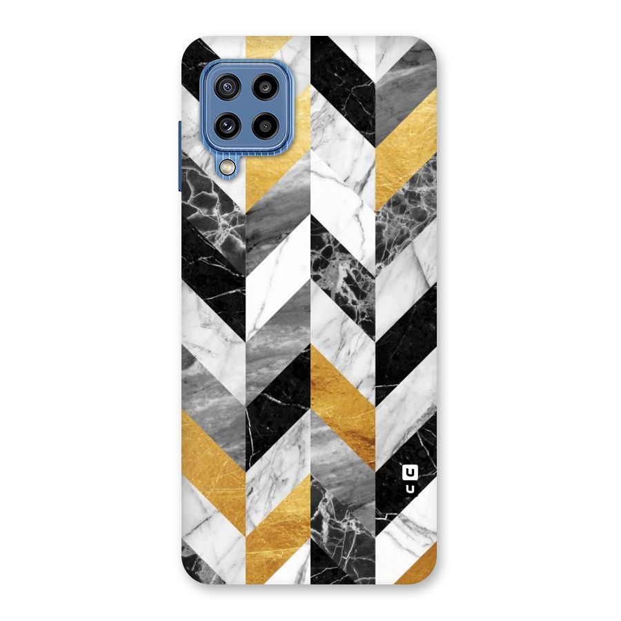 Yellow Grey Marble Back Case for Galaxy M32