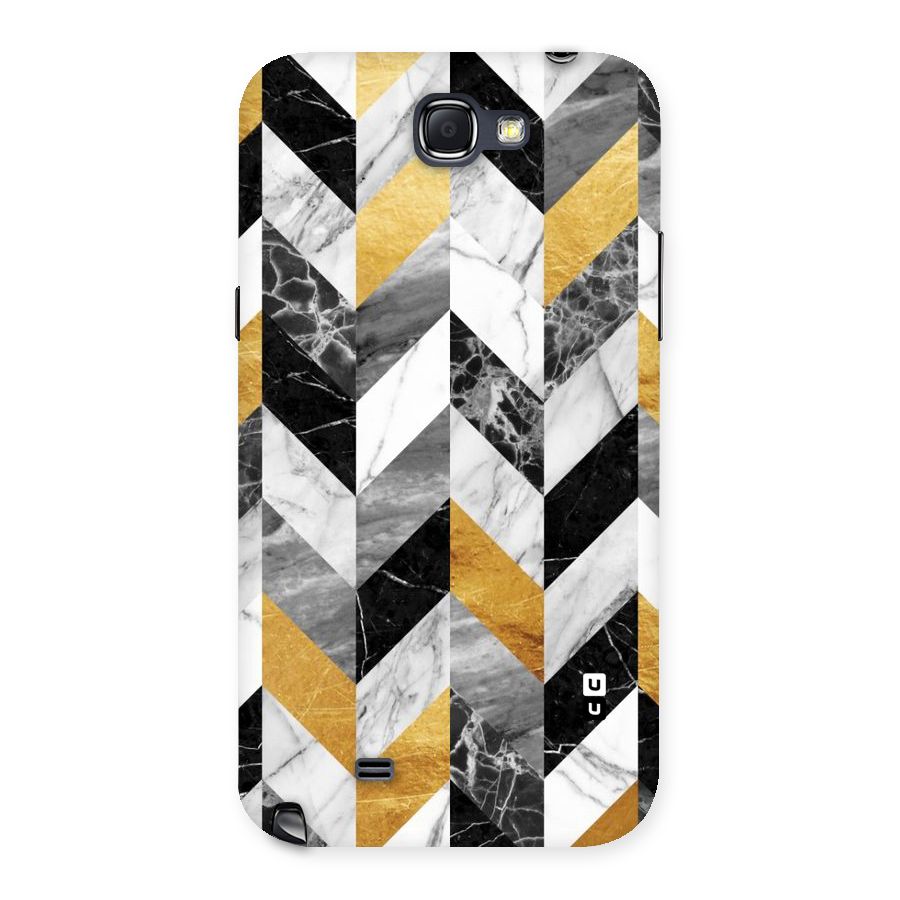 Yellow Grey Marble Back Case for Galaxy Note 2