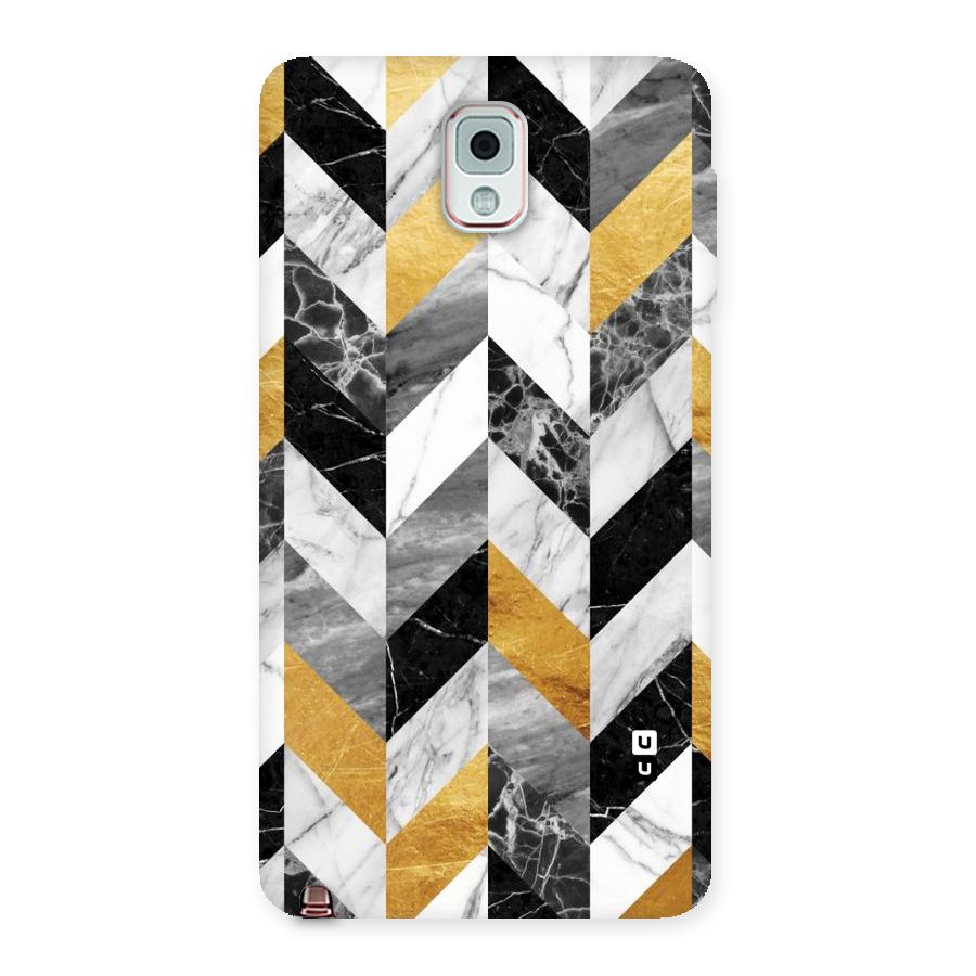 Yellow Grey Marble Back Case for Galaxy Note 3