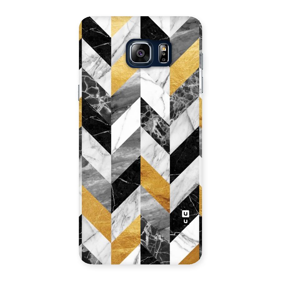 Yellow Grey Marble Back Case for Galaxy Note 5