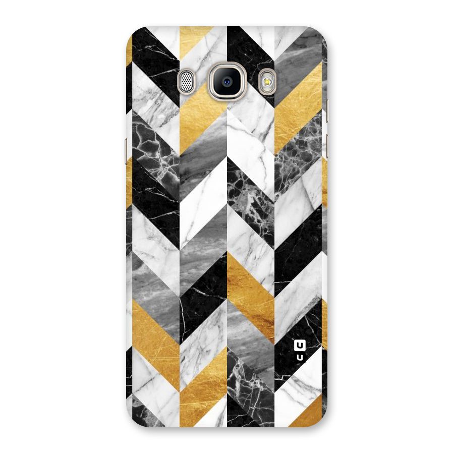 Yellow Grey Marble Back Case for Galaxy On8