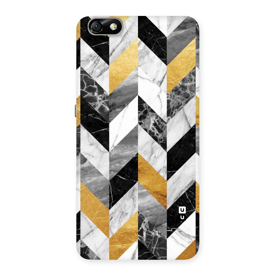 Yellow Grey Marble Back Case for Honor 4X